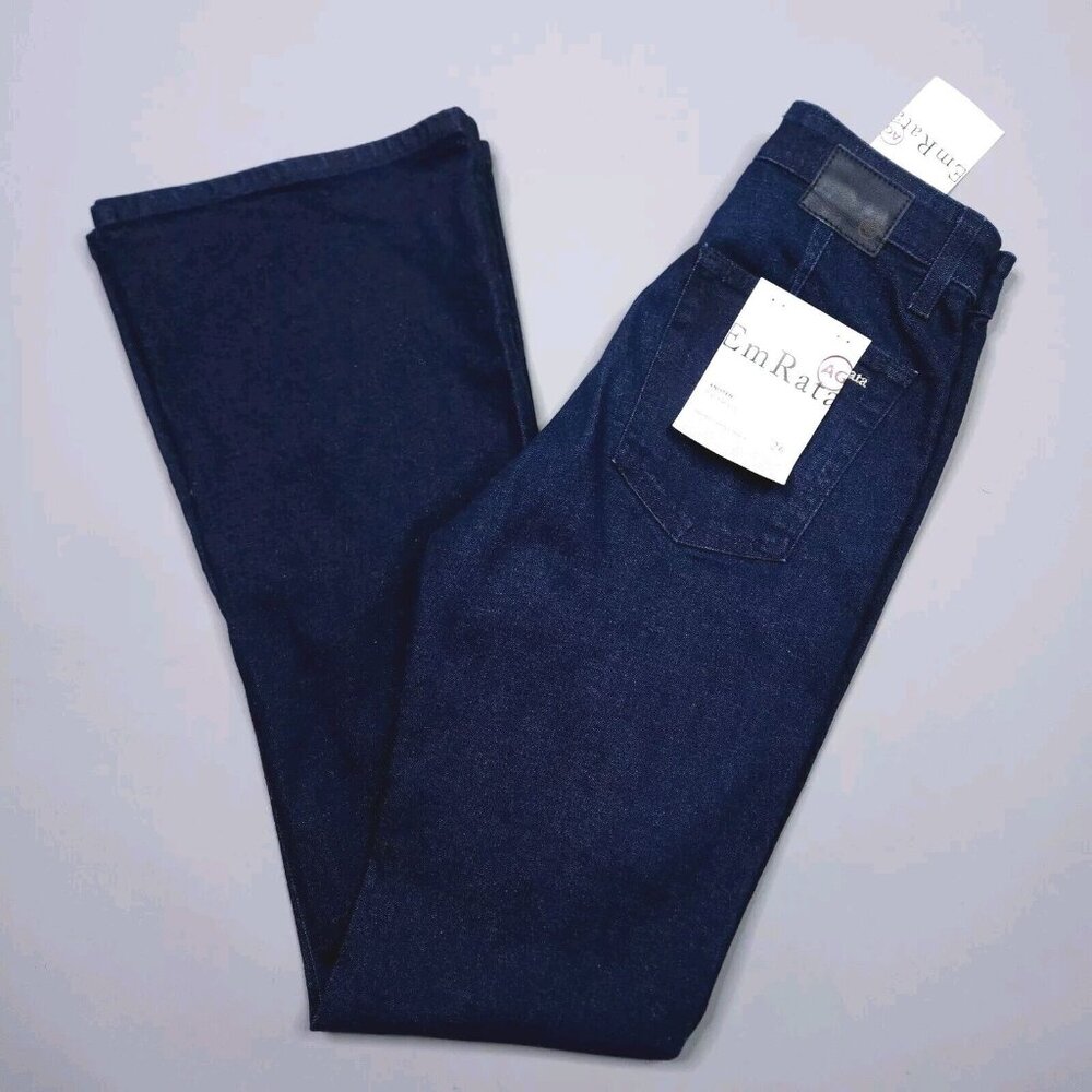 $275 EmRata X Adriano Goldschmied Anisten High Rise Sway Slit Bootcut Jean Sz 26